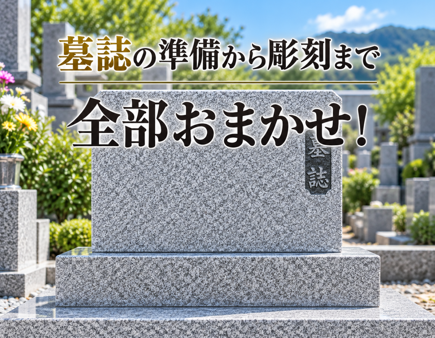 墓誌の準備と名入れ彫刻をセットで依頼！一括でおまかせできるメリットとは？