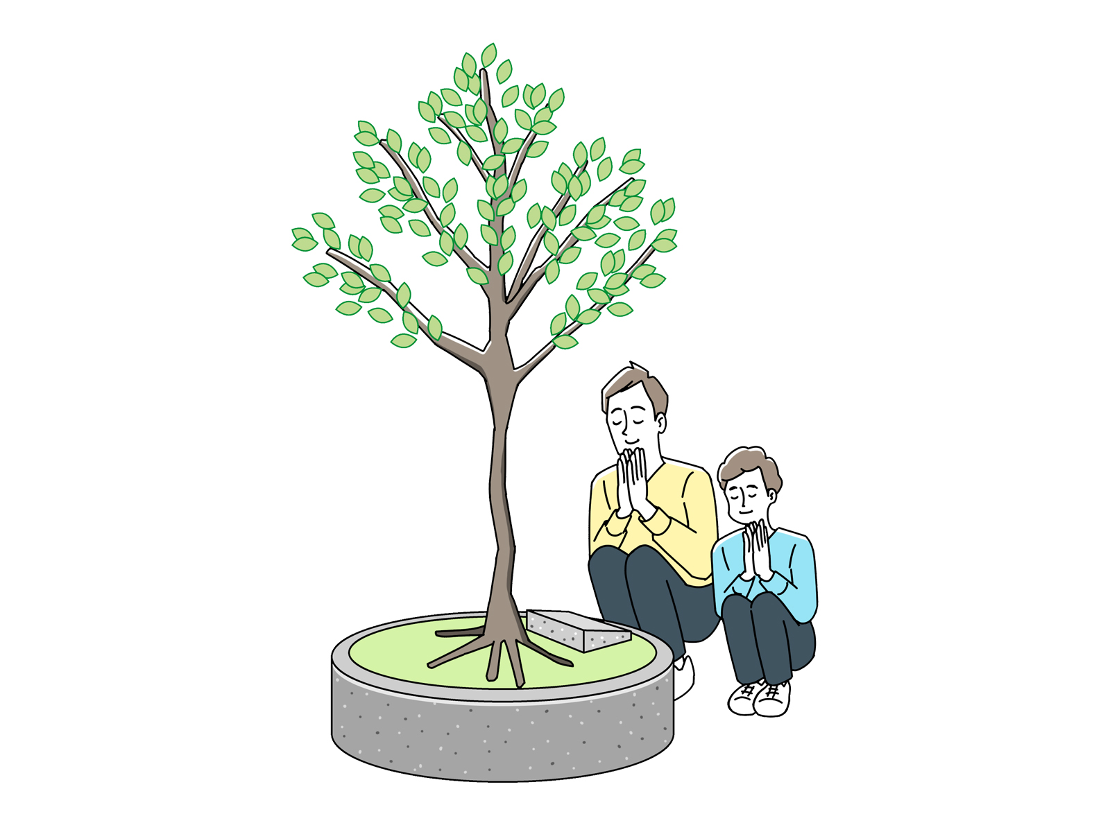 家族で話すきっかけに──如来堂の樹木葬をご紹介