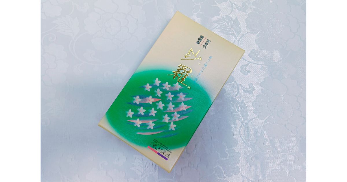 ネットで好評のお線香「沙羅」 ― 煙が少なく、やさしく広がる香り ―